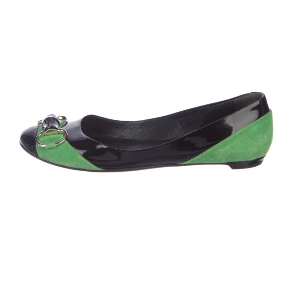 Gucci Horsebit Suede Flats